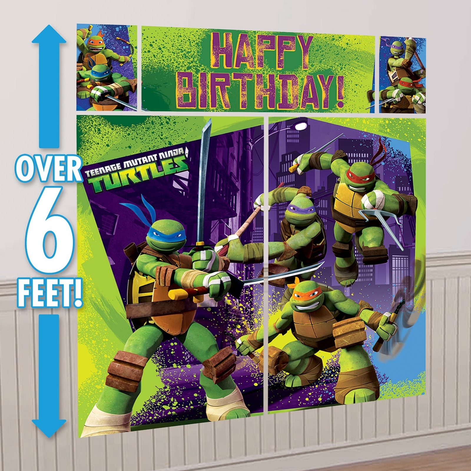 Teenage Mutant Ninja Turtles Scene Setter Wall Decorating Kit
