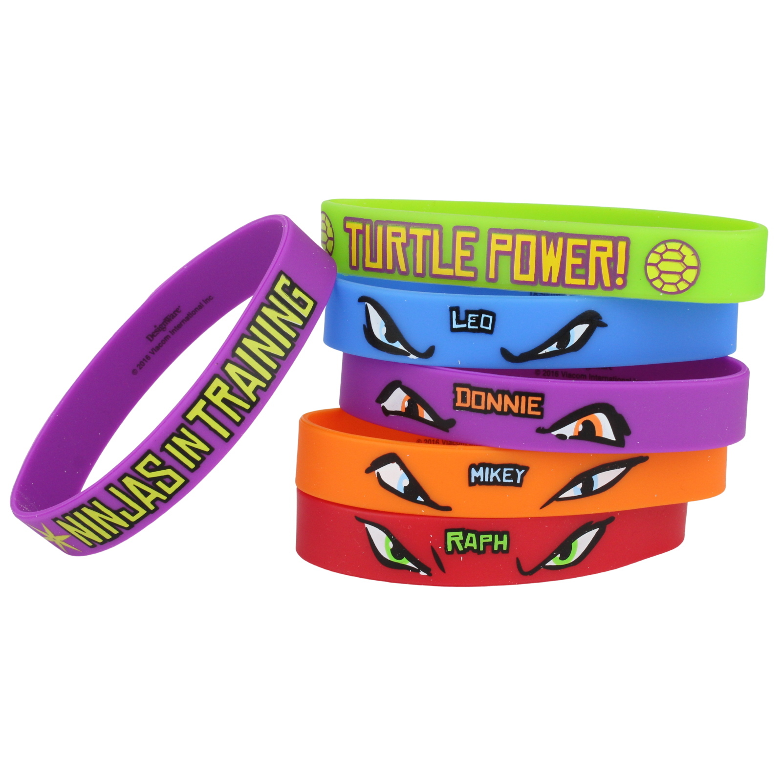 Teenage Mutant Ninja Turtles Wristbands (Pack of 6)