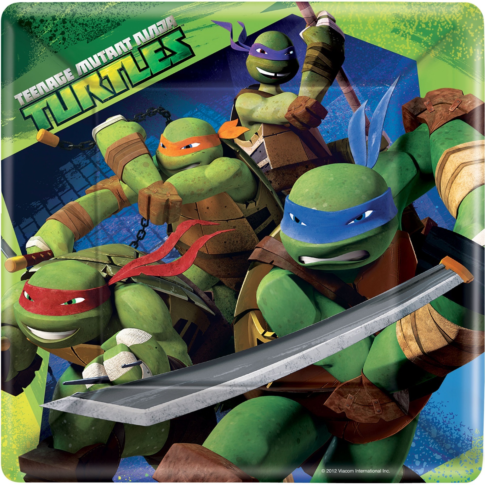 Teenage Mutant Ninja Turtles Large Paper Plates (Pack of 8)