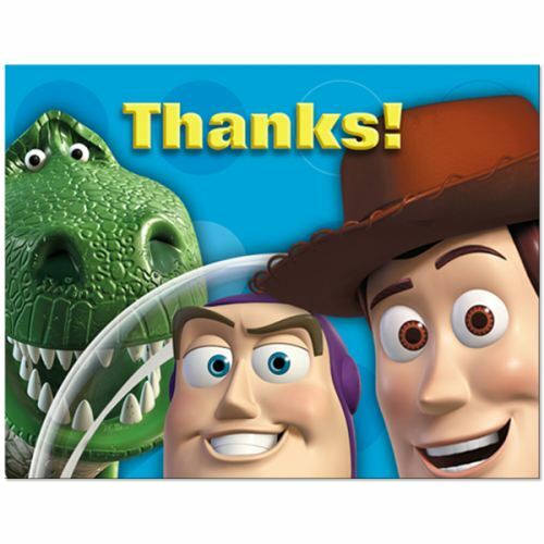 Toy Story 3 Party Thank You Cards (Pack of 8)