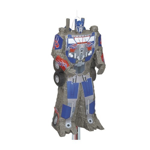 Transformers Optimus Prime Pull String Pinata *Damaged*
