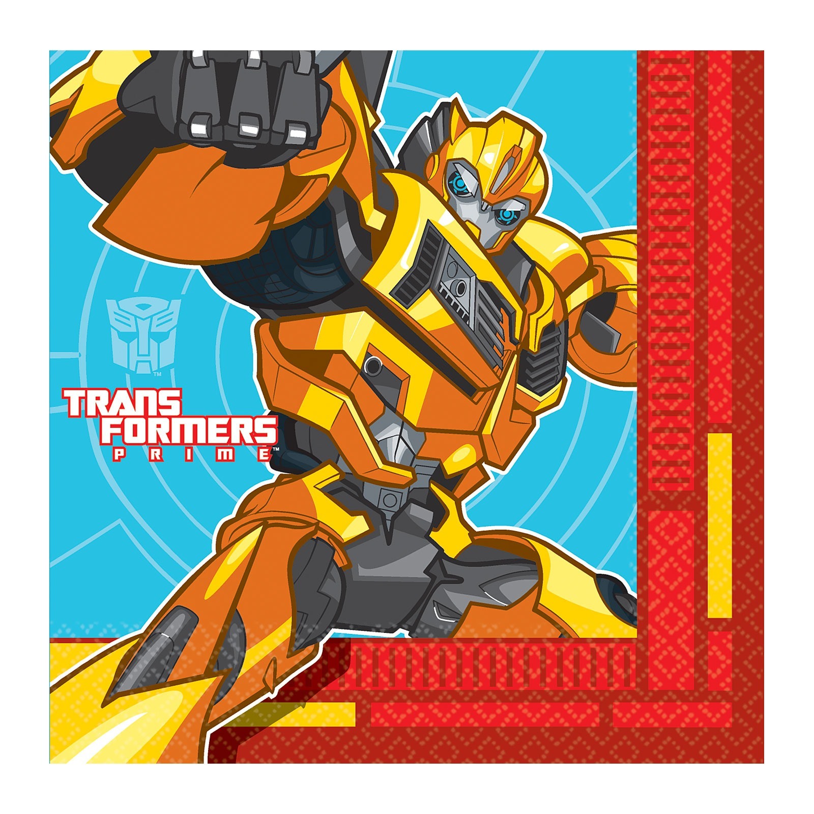 Transformers Prime Small Napkins / Serviettes (Pack of 16)