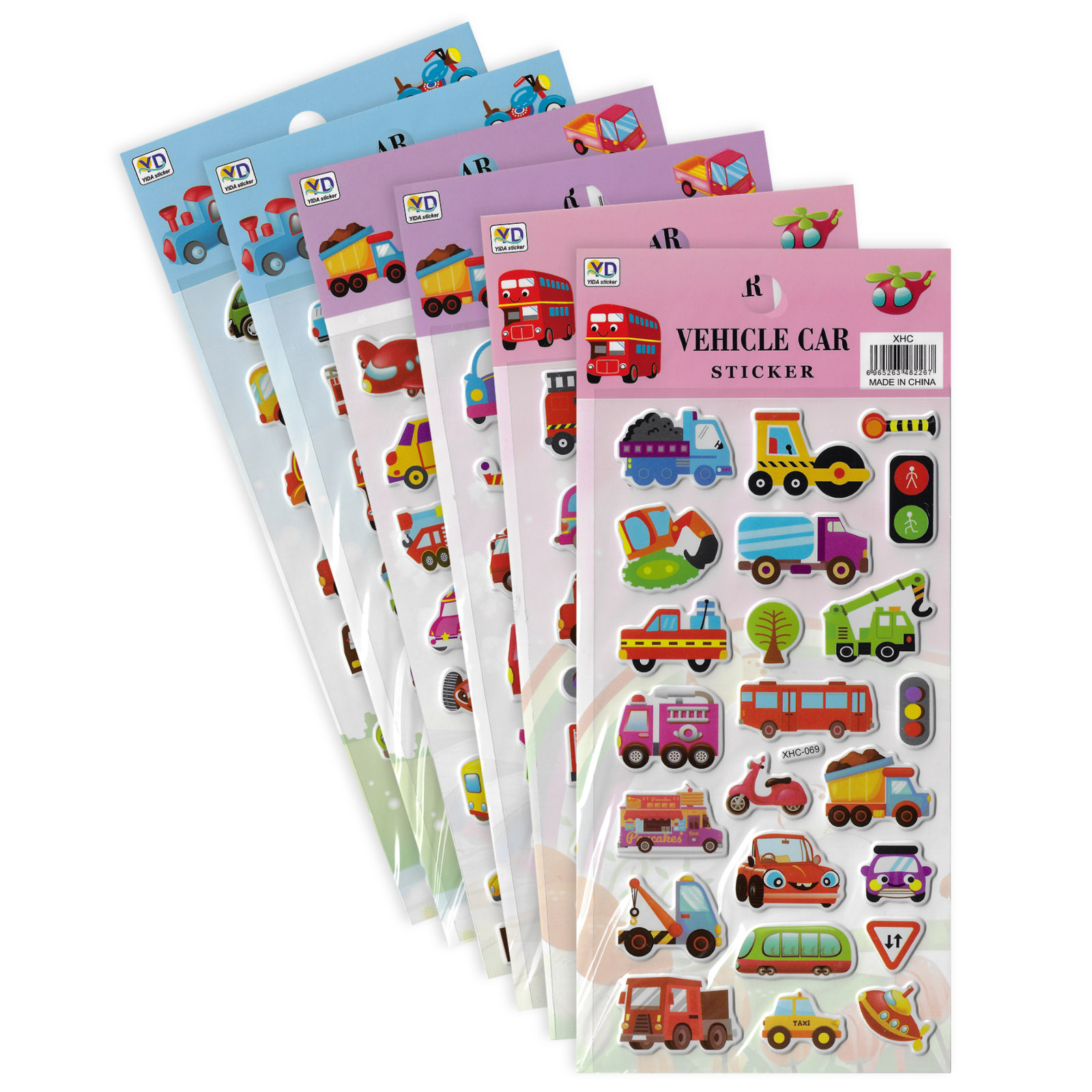Transport Stickers (6 Sheets)