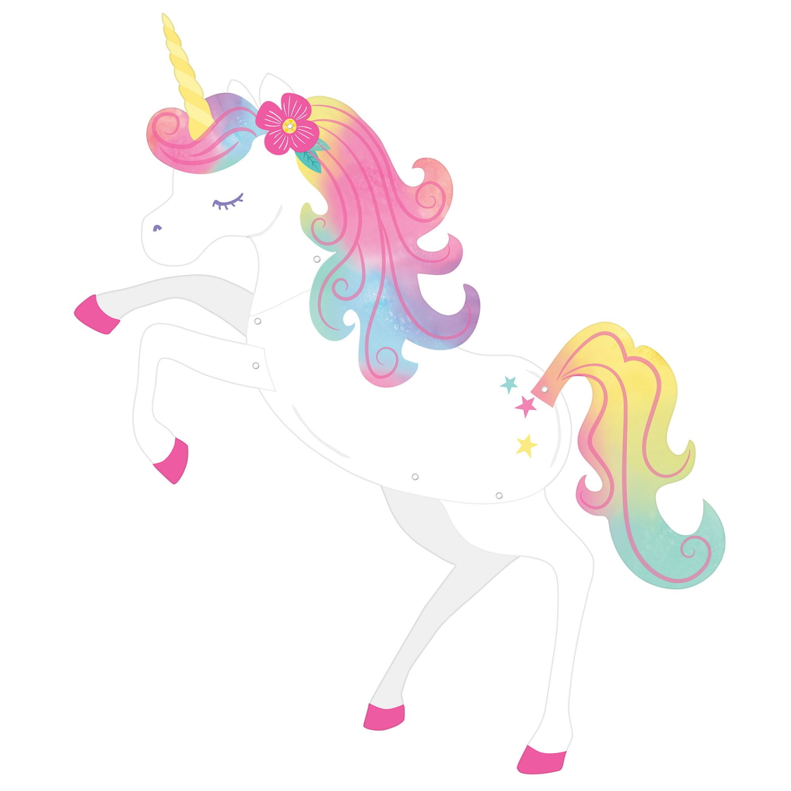Enchanted Unicorn Jointed Cutout Wall Decoration
