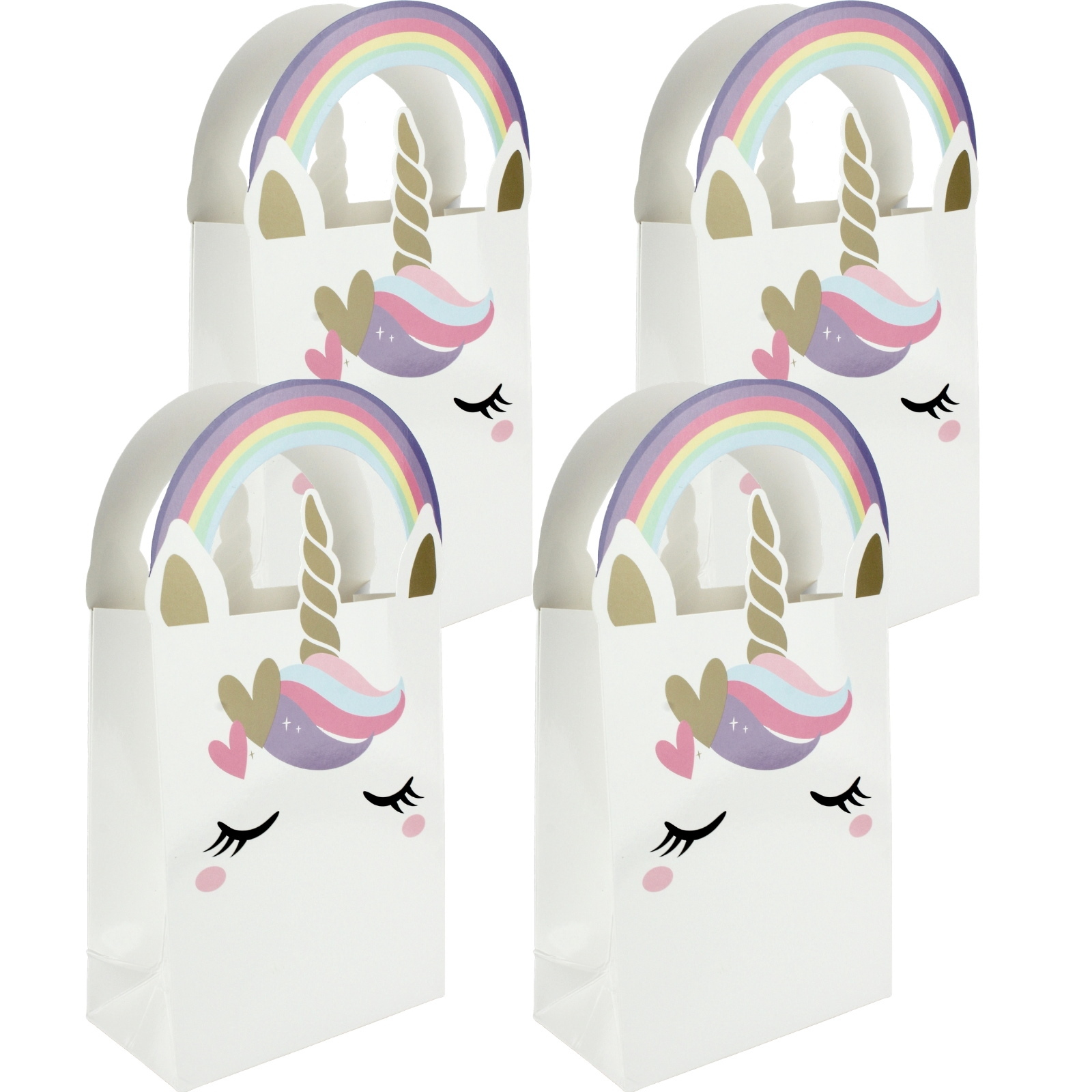 Unicorn Love Paper Lolly/Treat Bags (Pack of 4)