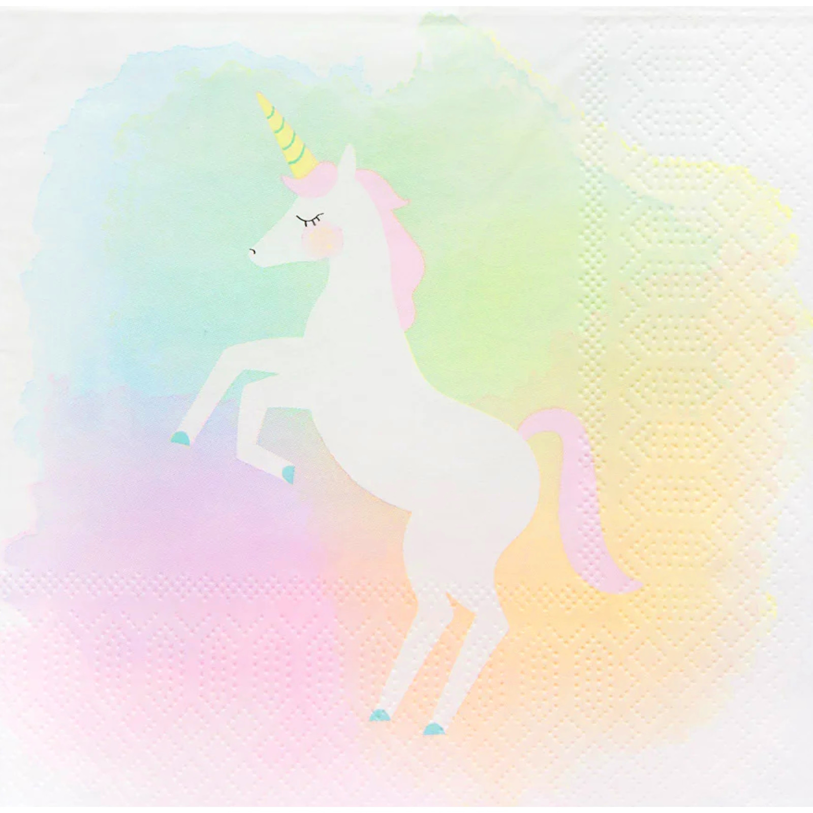 Talking Tables Unicorn Pastel Napkins / Serviettes (Pack of 20) 