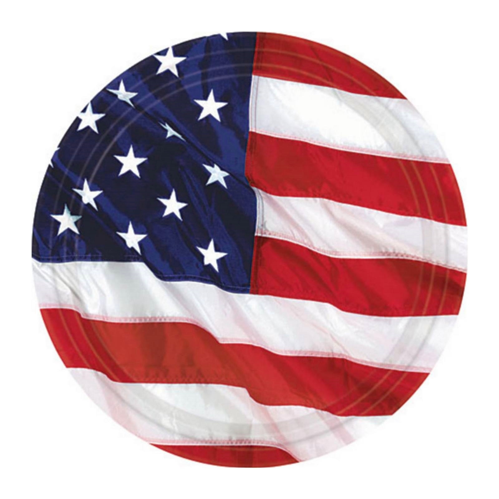 USA Small Paper Plates (Pack of 8)