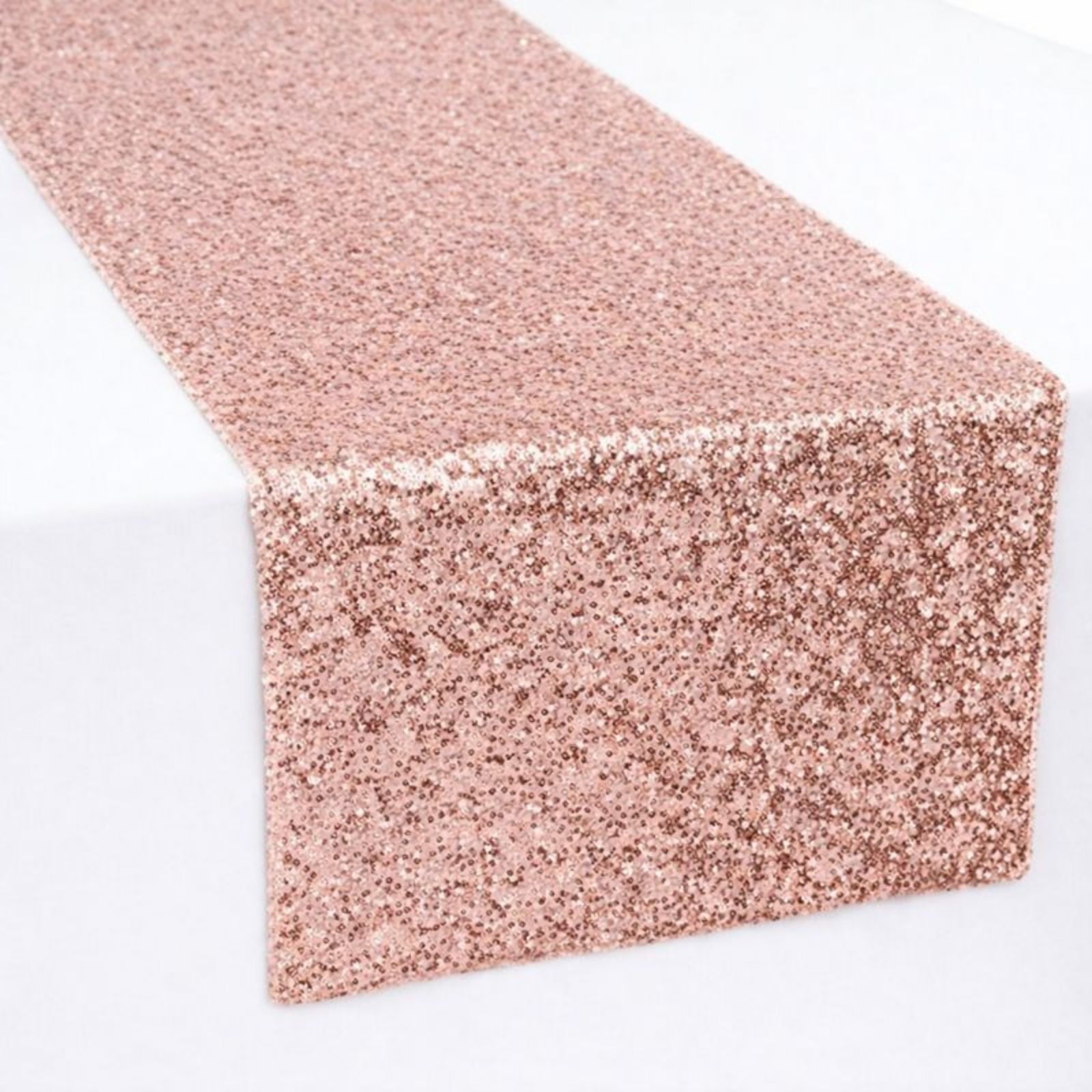 Rose Gold Sequin Table Runner (30cm x 180cm)