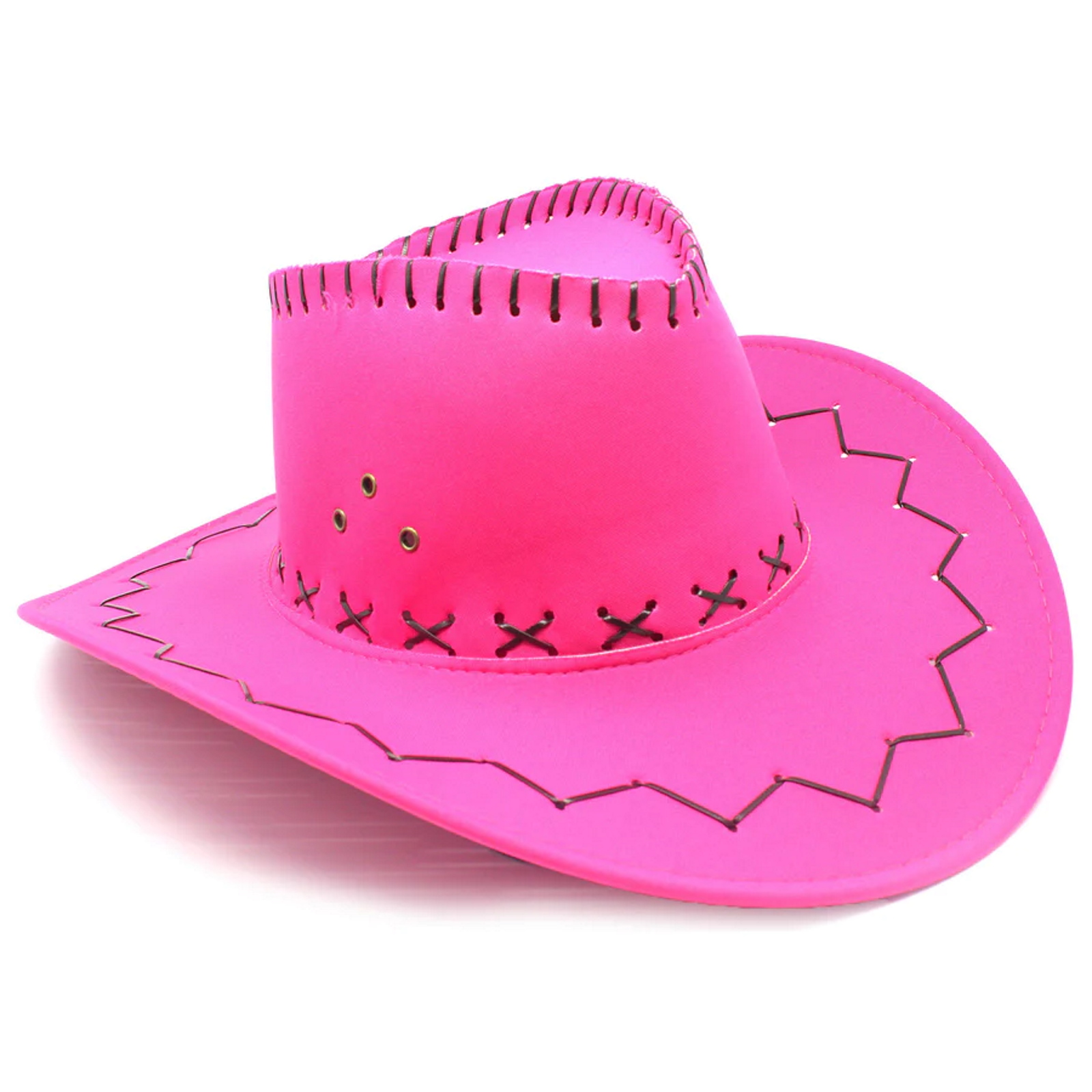 Adult Fluro Pink Outback Cowboy Hat