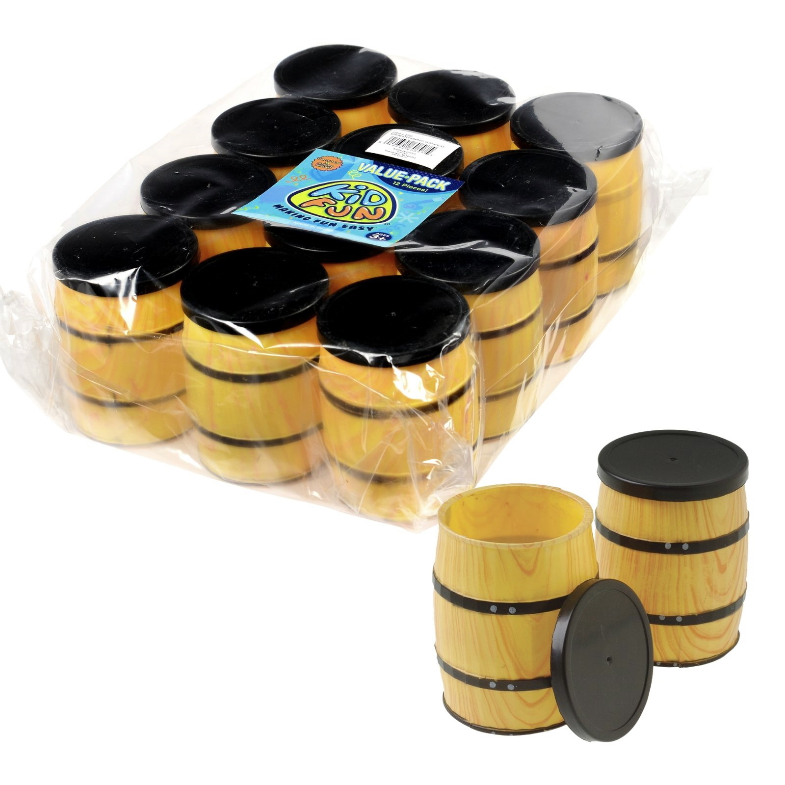 Western Mini Barrel Containers (Pack of 12)
