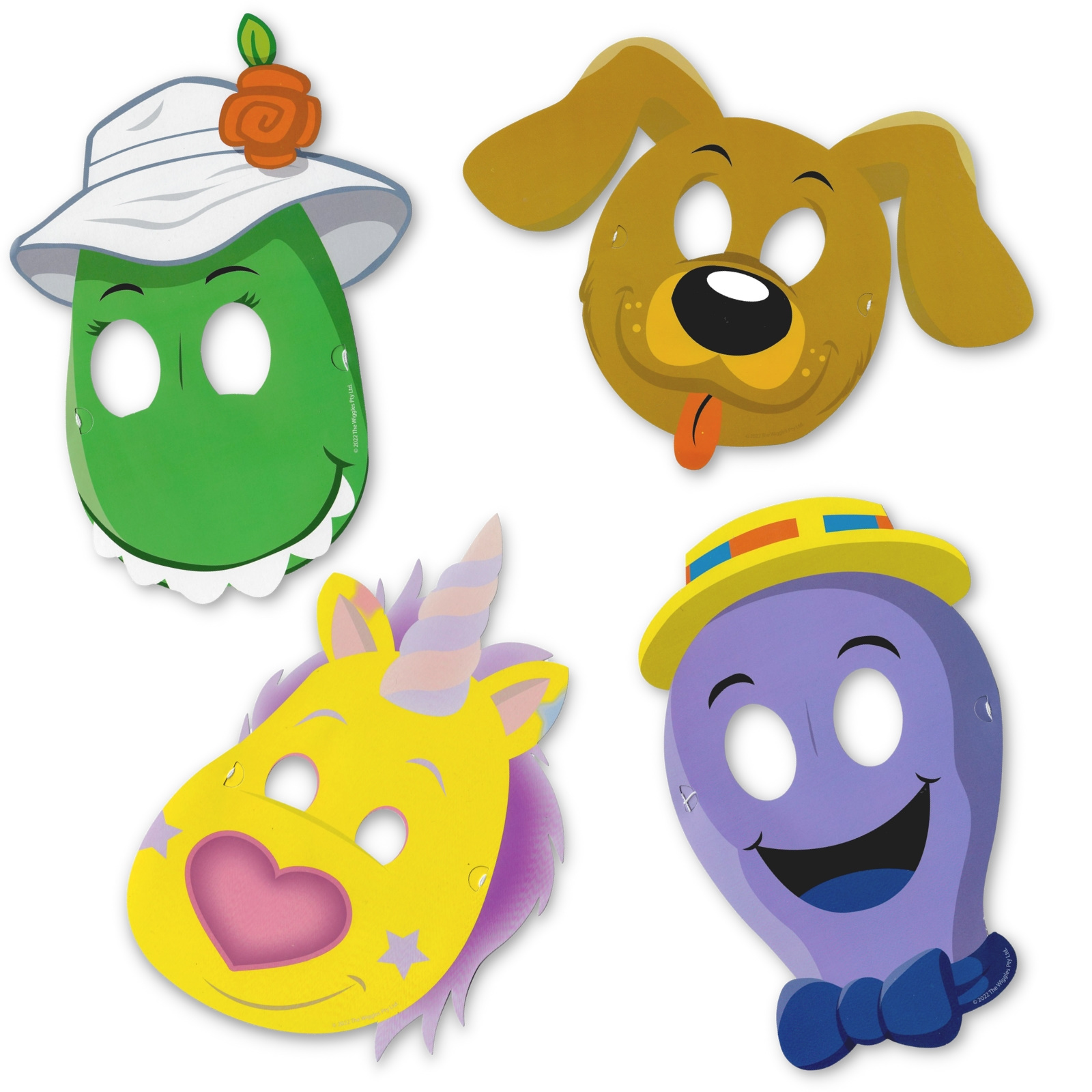 The Wiggles Party Masks (Pack of 8)