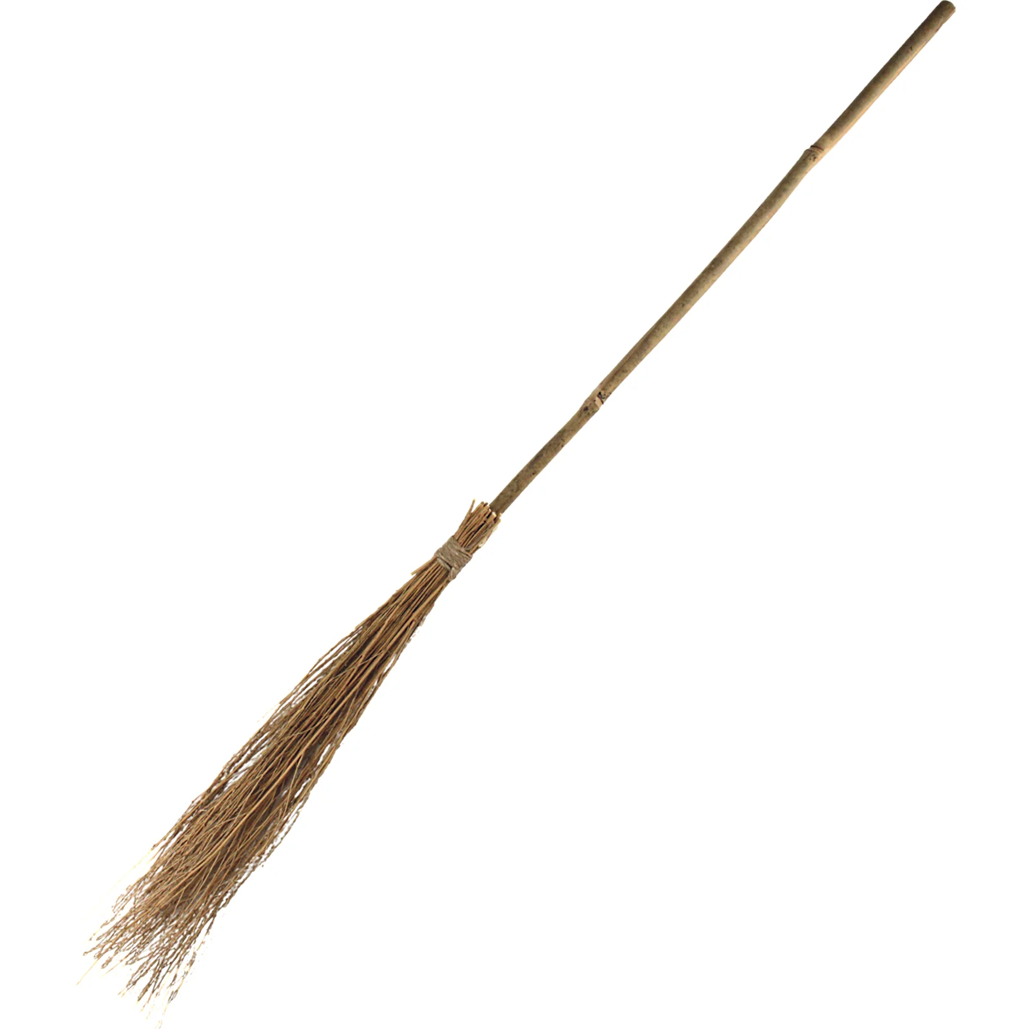 Witch Broom With Wooden Handle 95cm