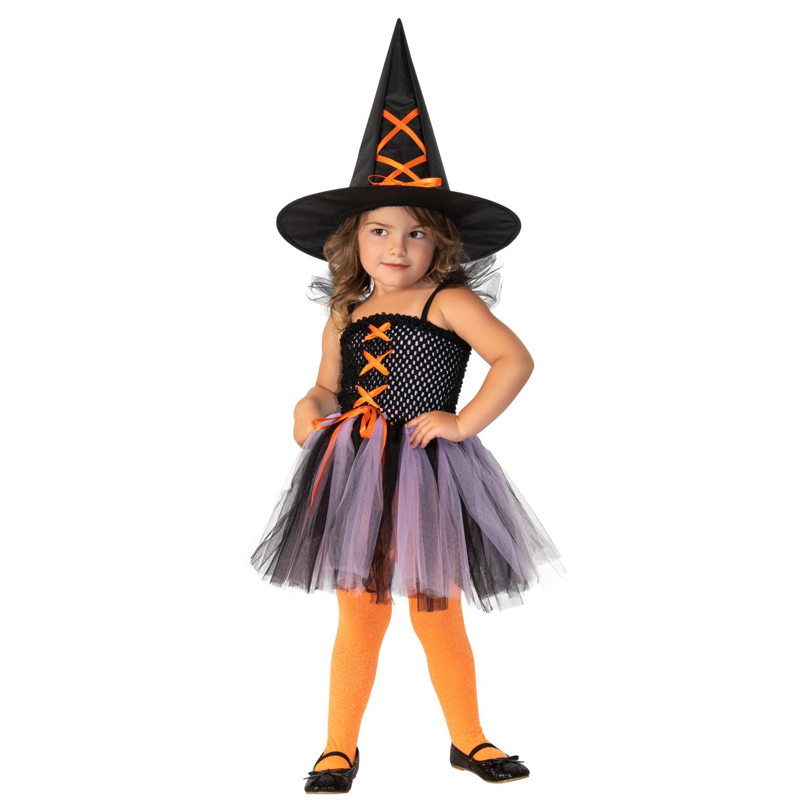 Purple Orange Witch Child Costume