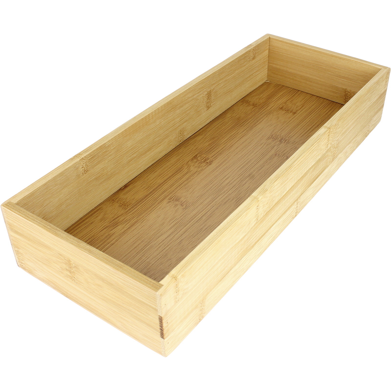 Eco Bamboo Storage Tray 38cm x 15cm x 7cm   
