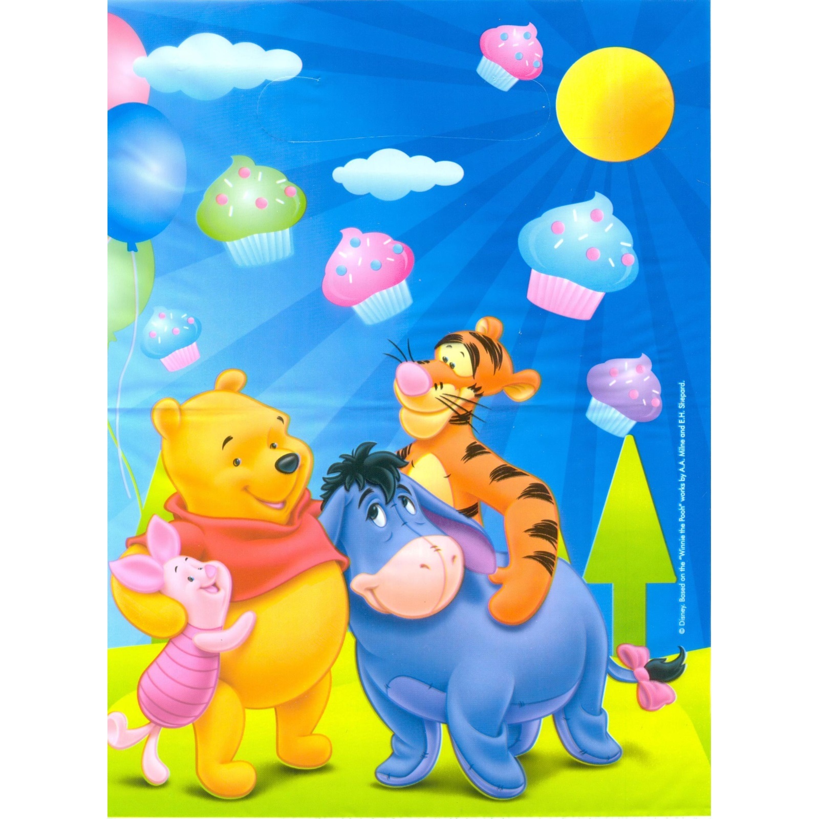 Winnie the Pooh Lolly/Treat Bags (Pack of 8)