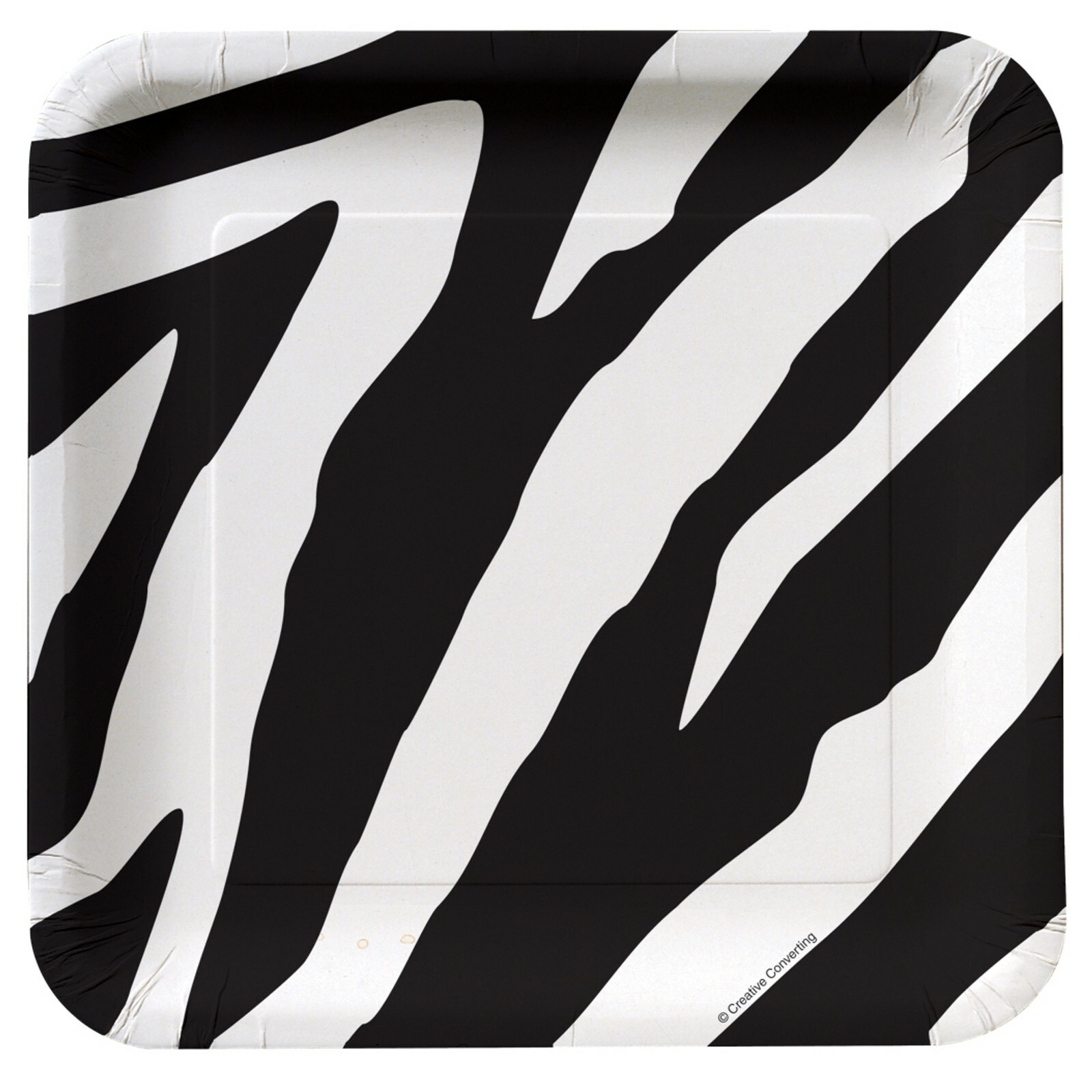 Zebra Print Small Paper Plates (Pack of 8)